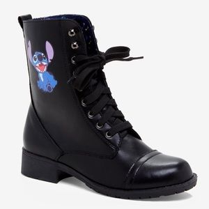 NIB Lilo and Stitch Lace-Up Combat Boots